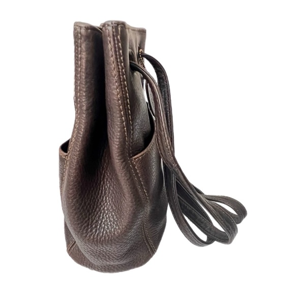 Vintage Coach #4923 Sonoma Drawstring in Brown Pebbled Genuine Leather - Picture 2 of 8